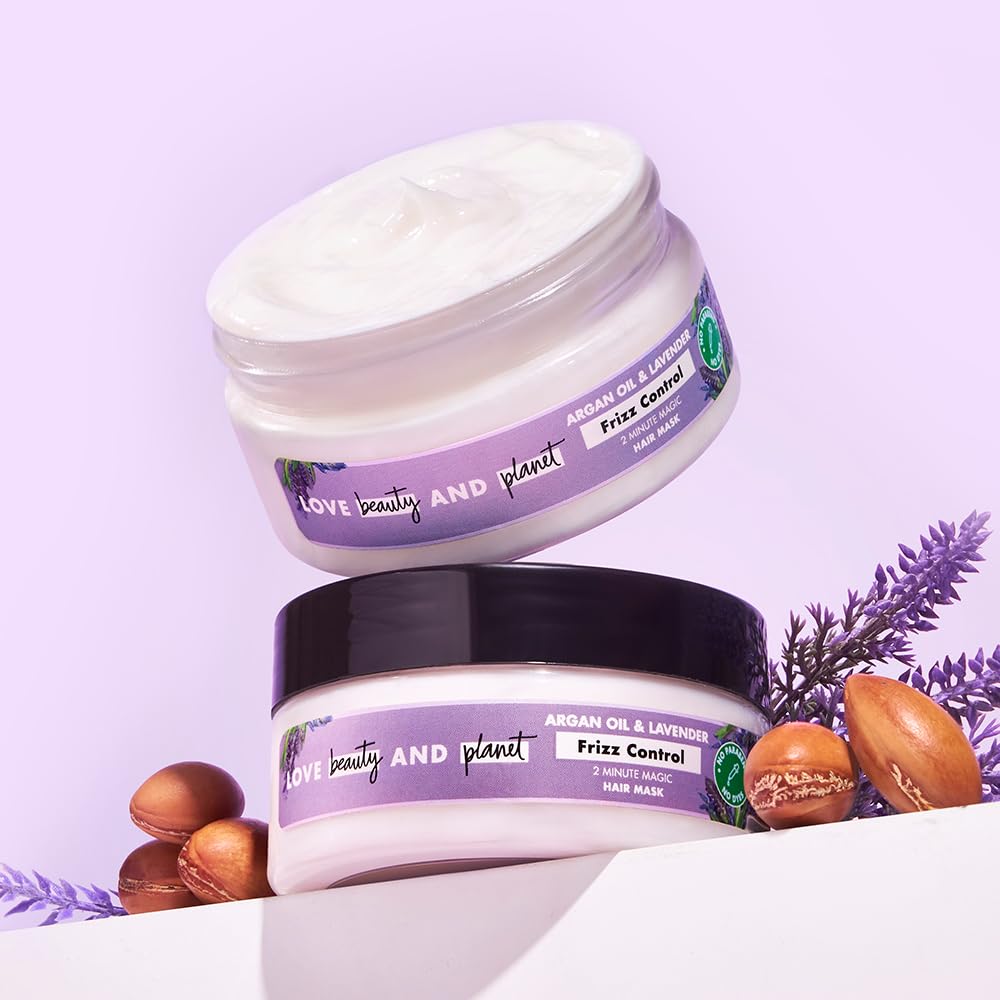 Love Beauty And Planet Argan Oil & Lavender Magic Mask for Smooth Frizz Free Hair|No Sulfates,No Paraben|100 millilitre - Image 8