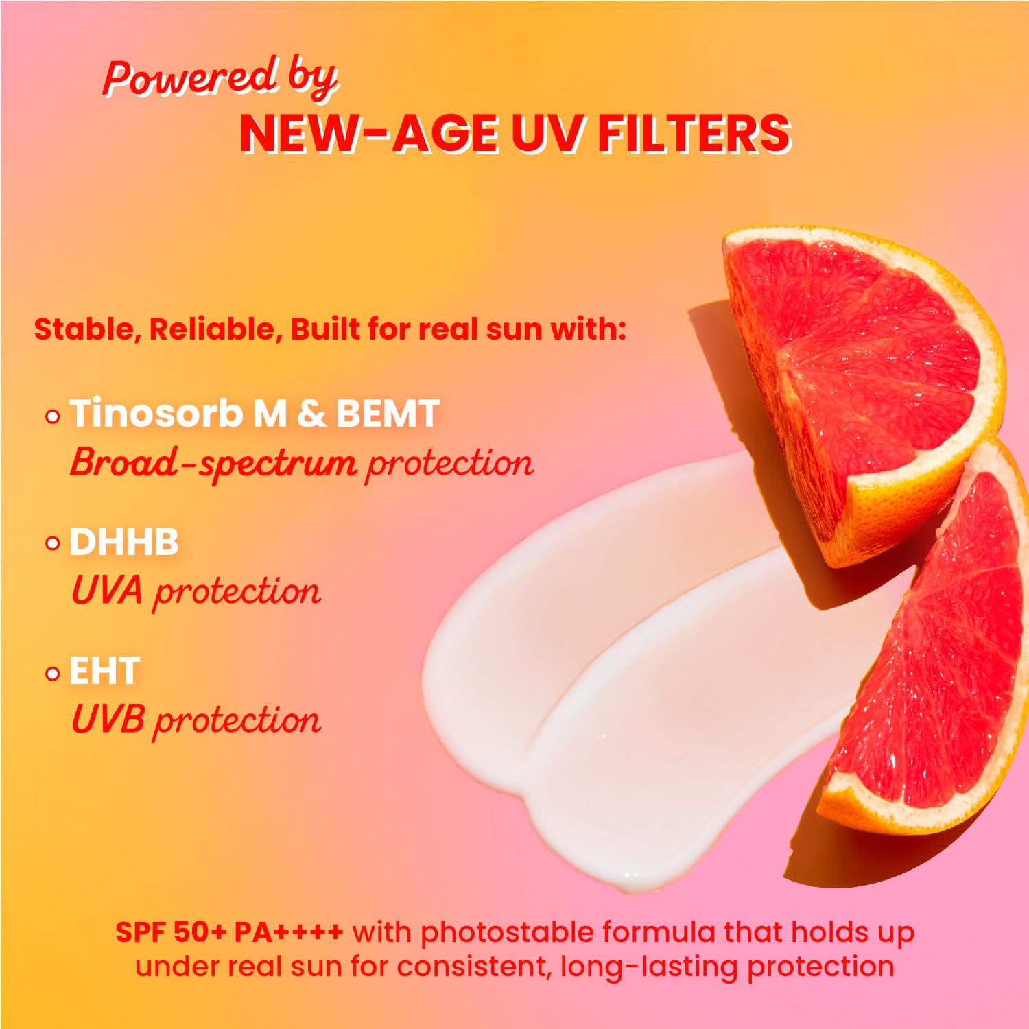 Dot & Key Vitamin C + E Super Bright Sunscreen In-Vivo Tested SPF 50+ PA++++ With New-Age UV Filters, Water-Light Fluid, Boosts Glow, Reduces Dullness & Dark Spots, Checks Tanning, No White Cast| 50G,Pack Of 1 - Image 3